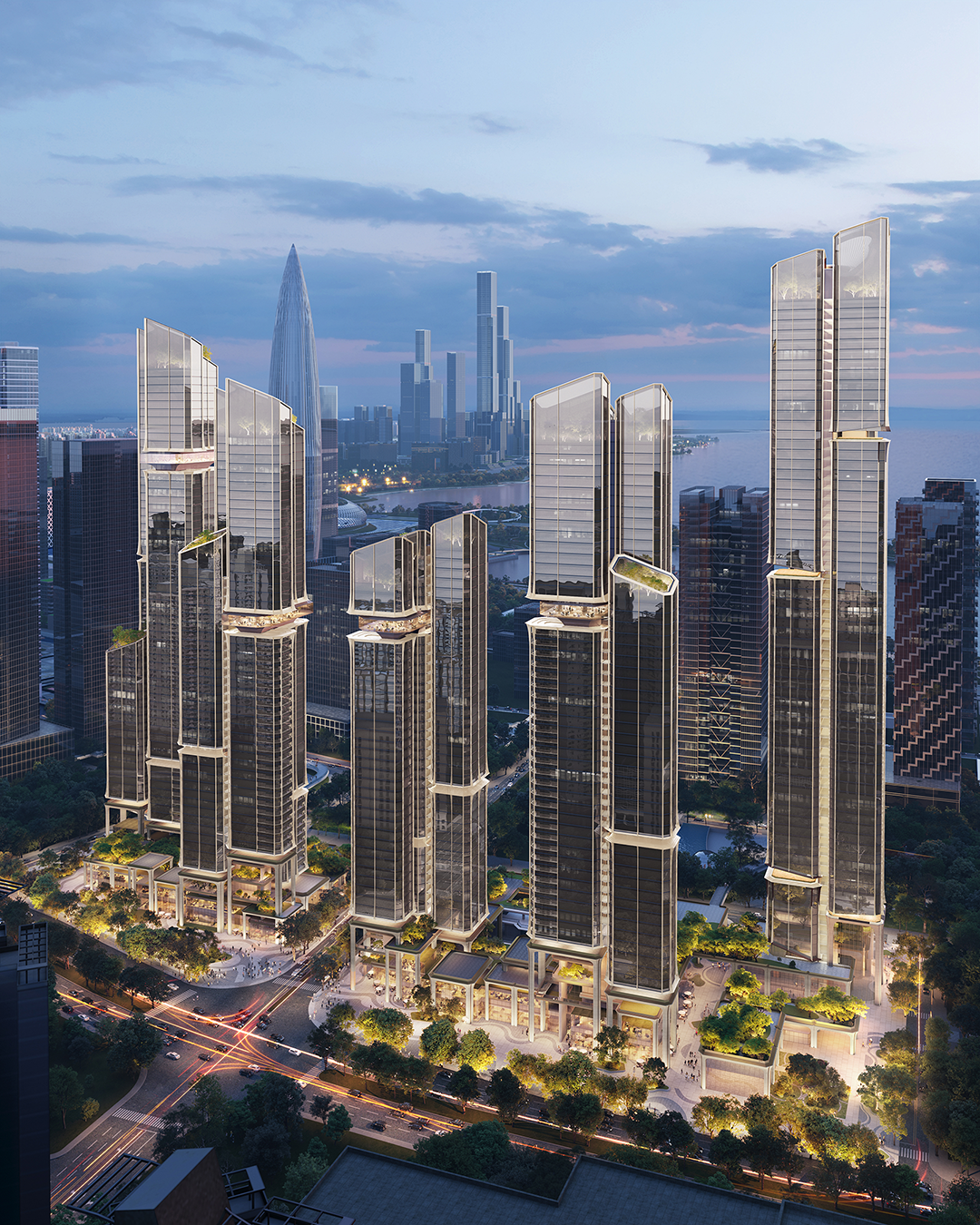 深圳后海“地王”公开招标优胜方案丨中国深圳丨line+建筑事务所-1