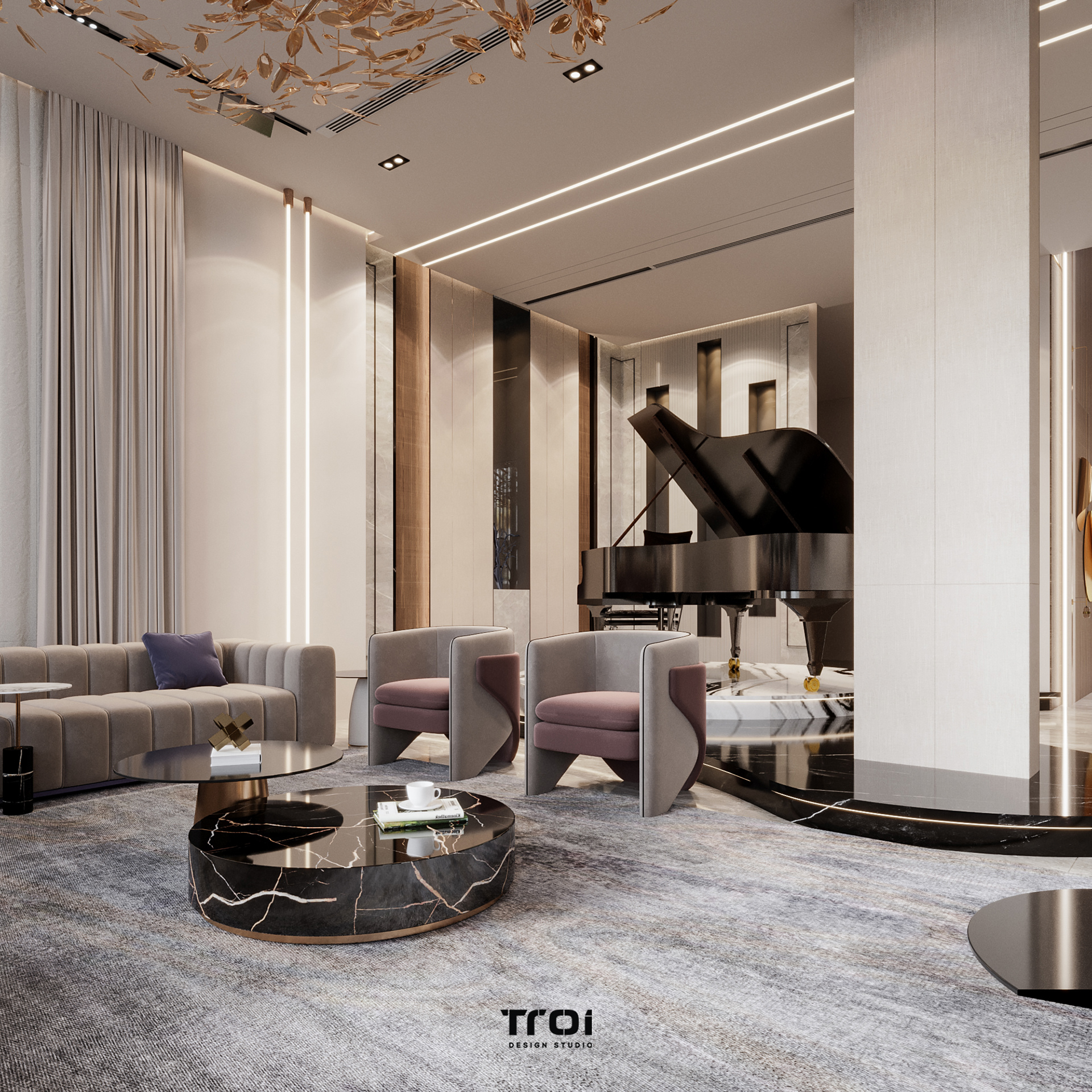 KSA 女性 Majlis 设计丨沙特阿拉伯丨Troi Design Studio-14