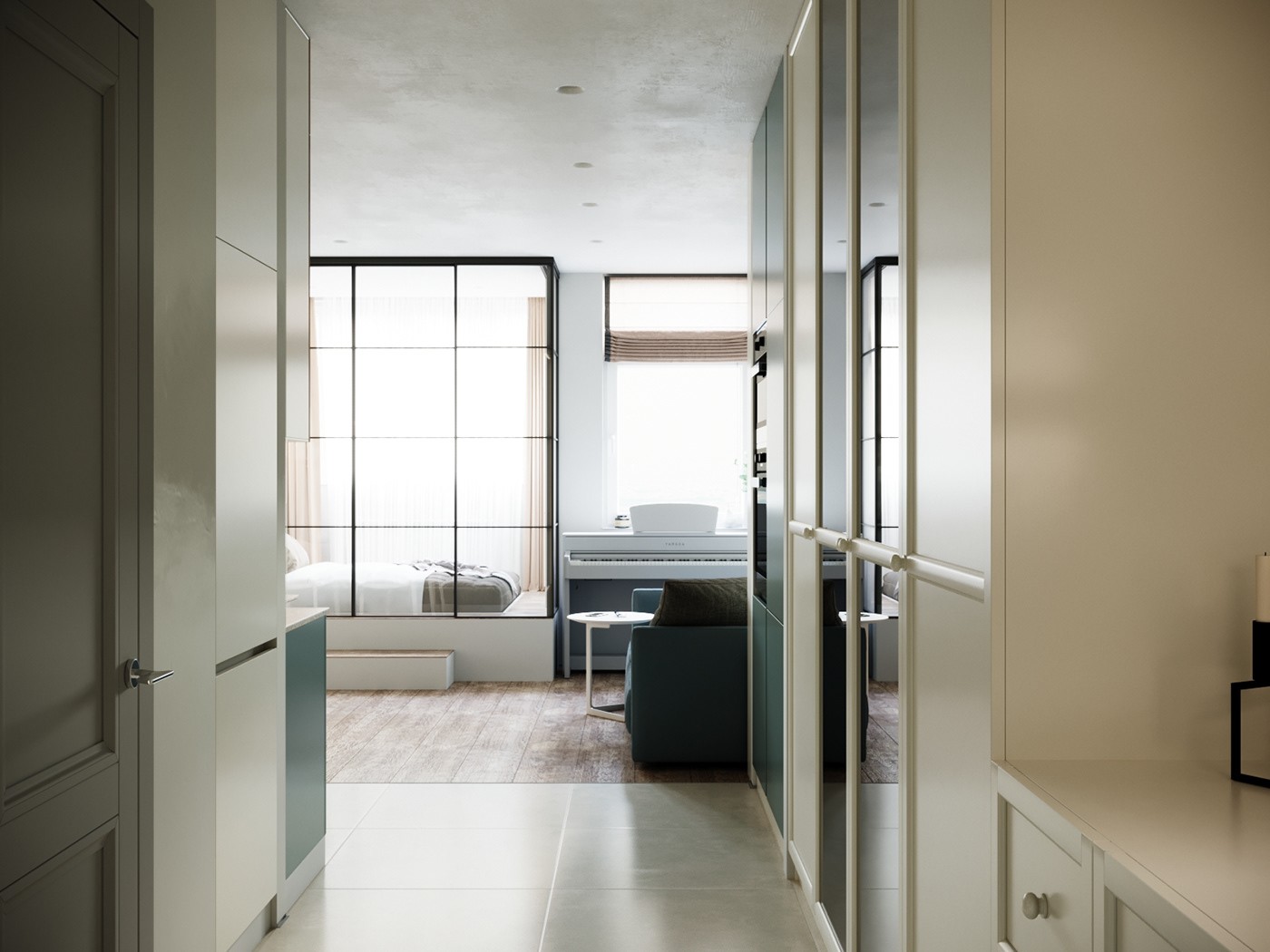 明亮小户型单身公寓-5