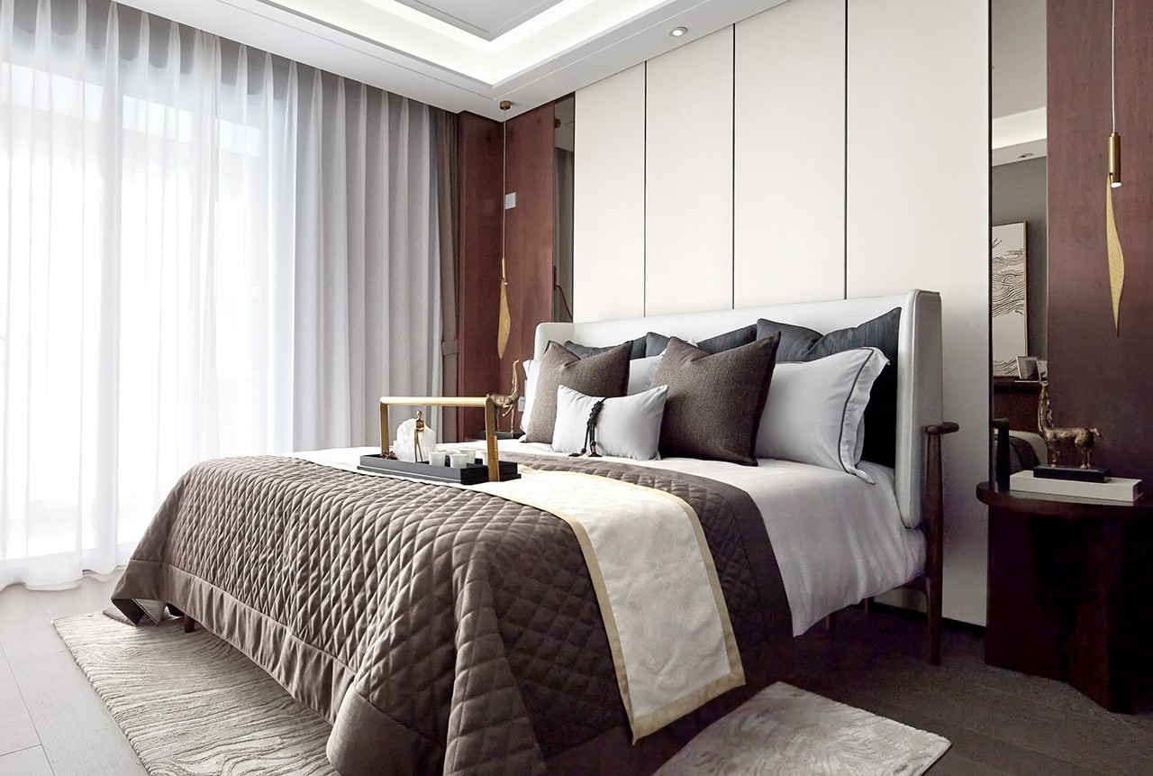 建正紫阙 | 禅意中式样板间设计-31