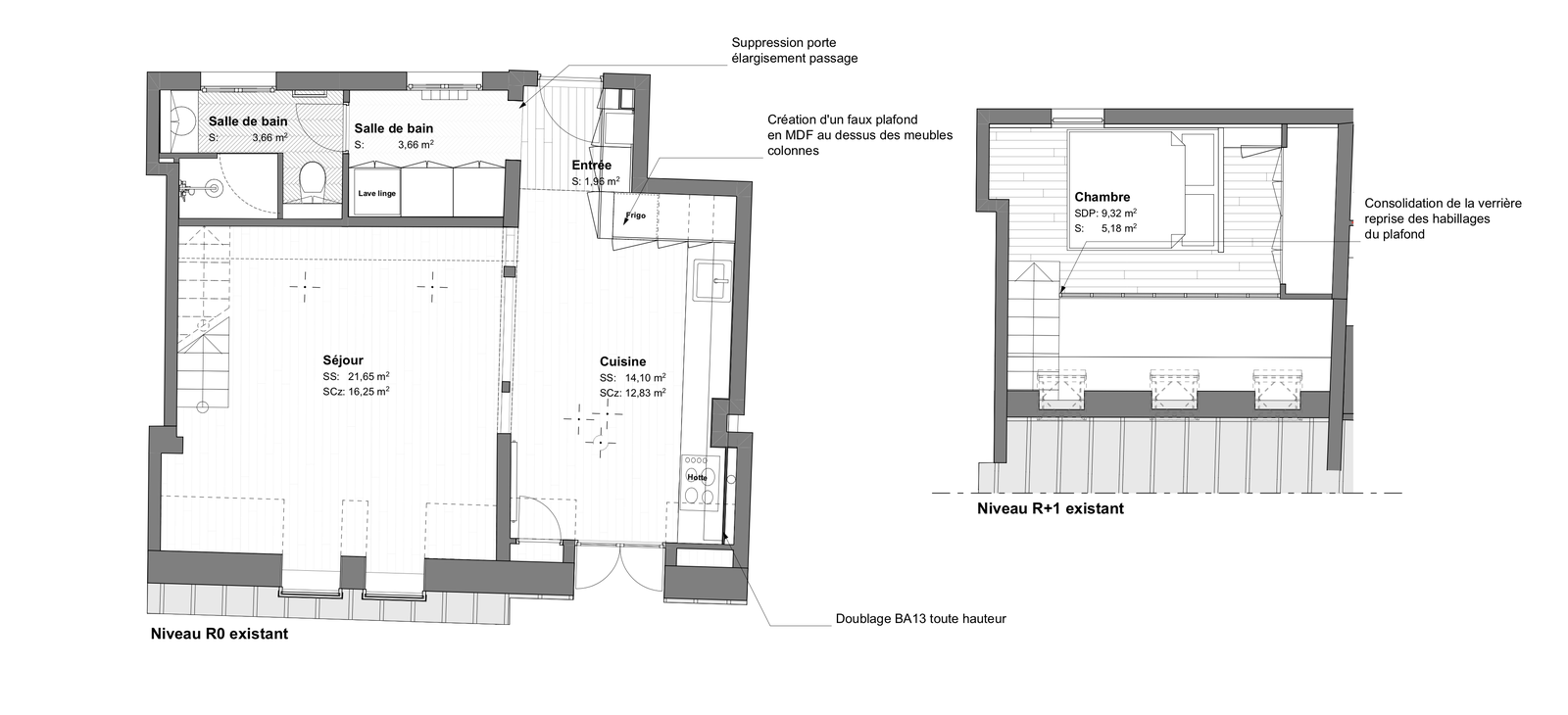 巴黎 45 平米屋顶公寓 | 创意改造与空间优化的完美结合-28