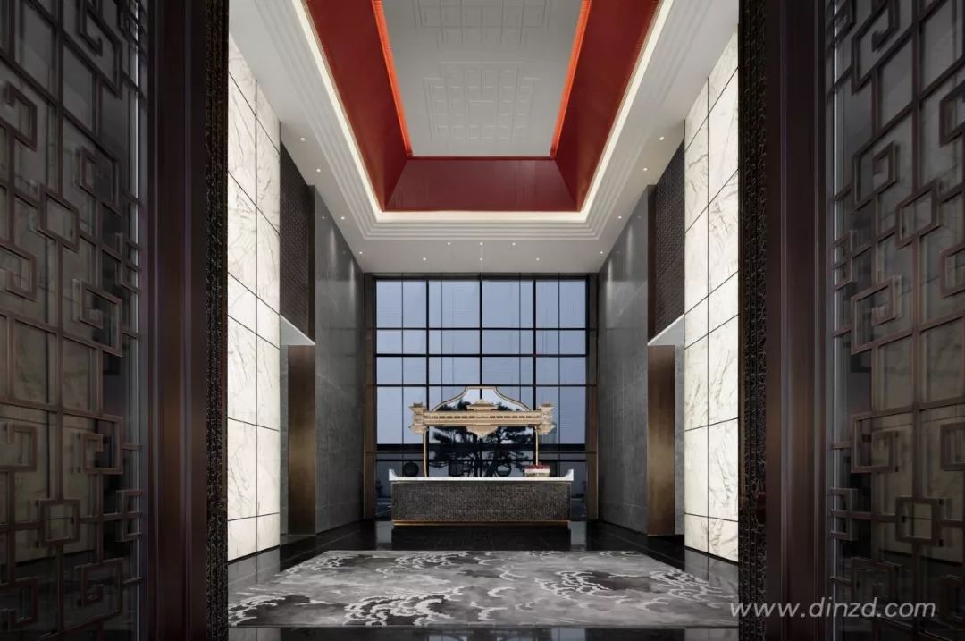 天津津门大院售楼处 | 古韵墨色与现代材质的完美融合-1