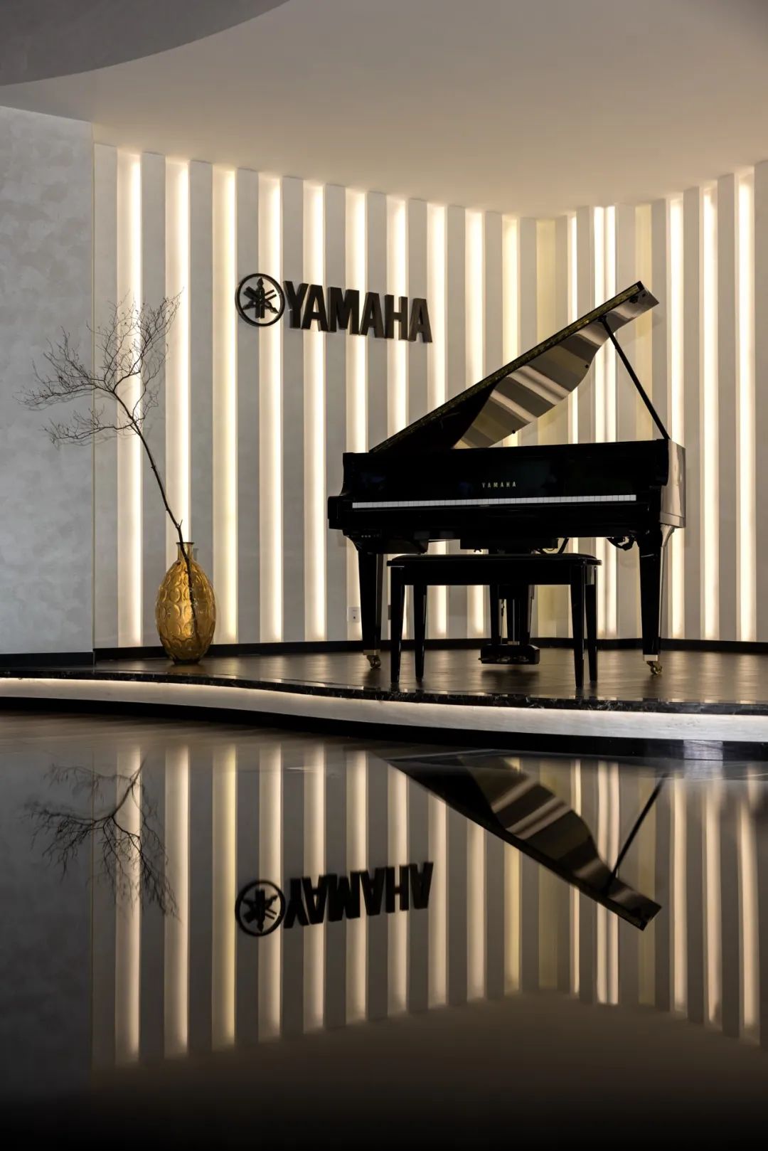 川音琴行雅马哈钢琴体验中心丨中国宁波丨一憩一空設計事务所-0