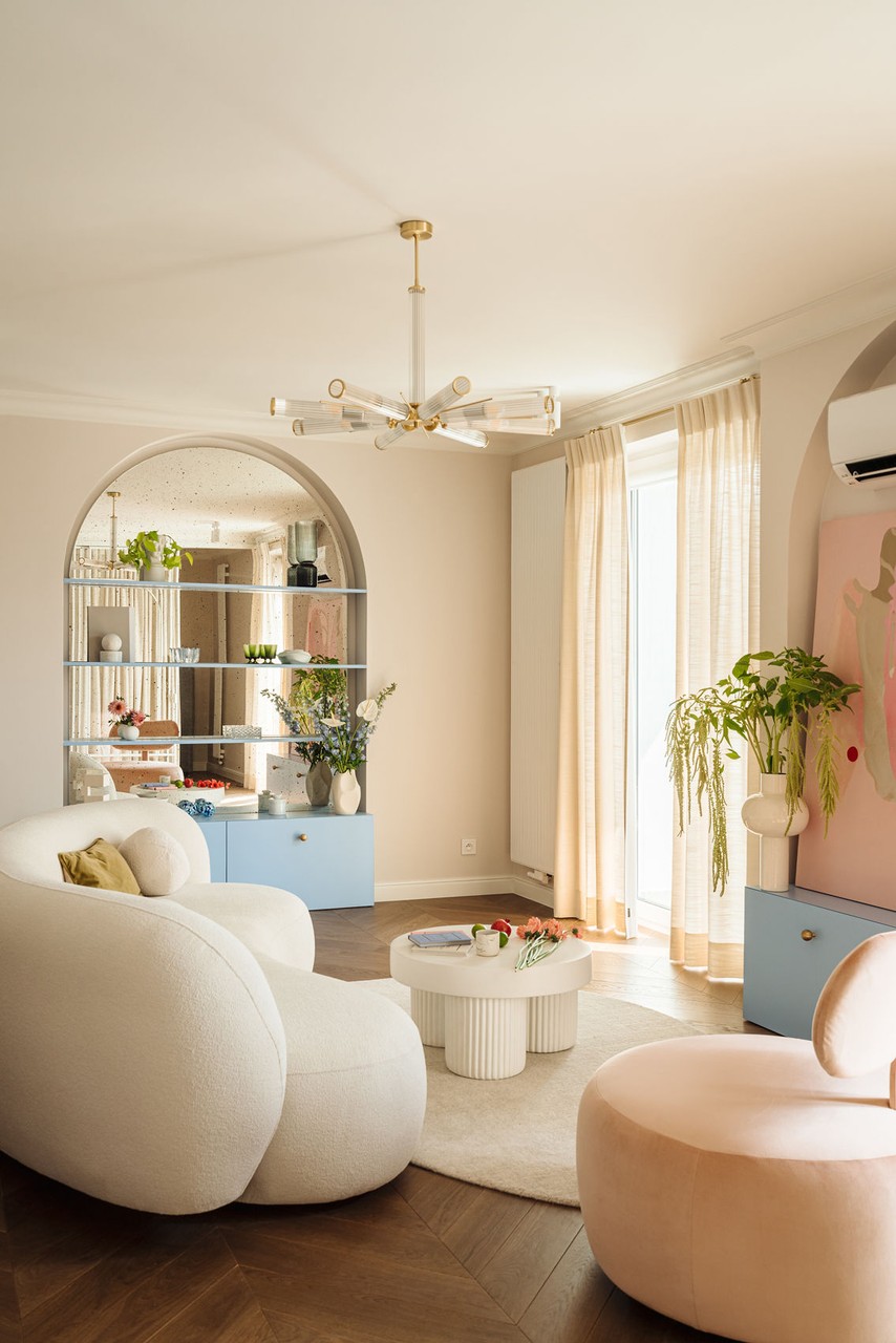 带PKiN景观的公寓室内设计丨波兰华沙丨Katarzyna Sosińska-16