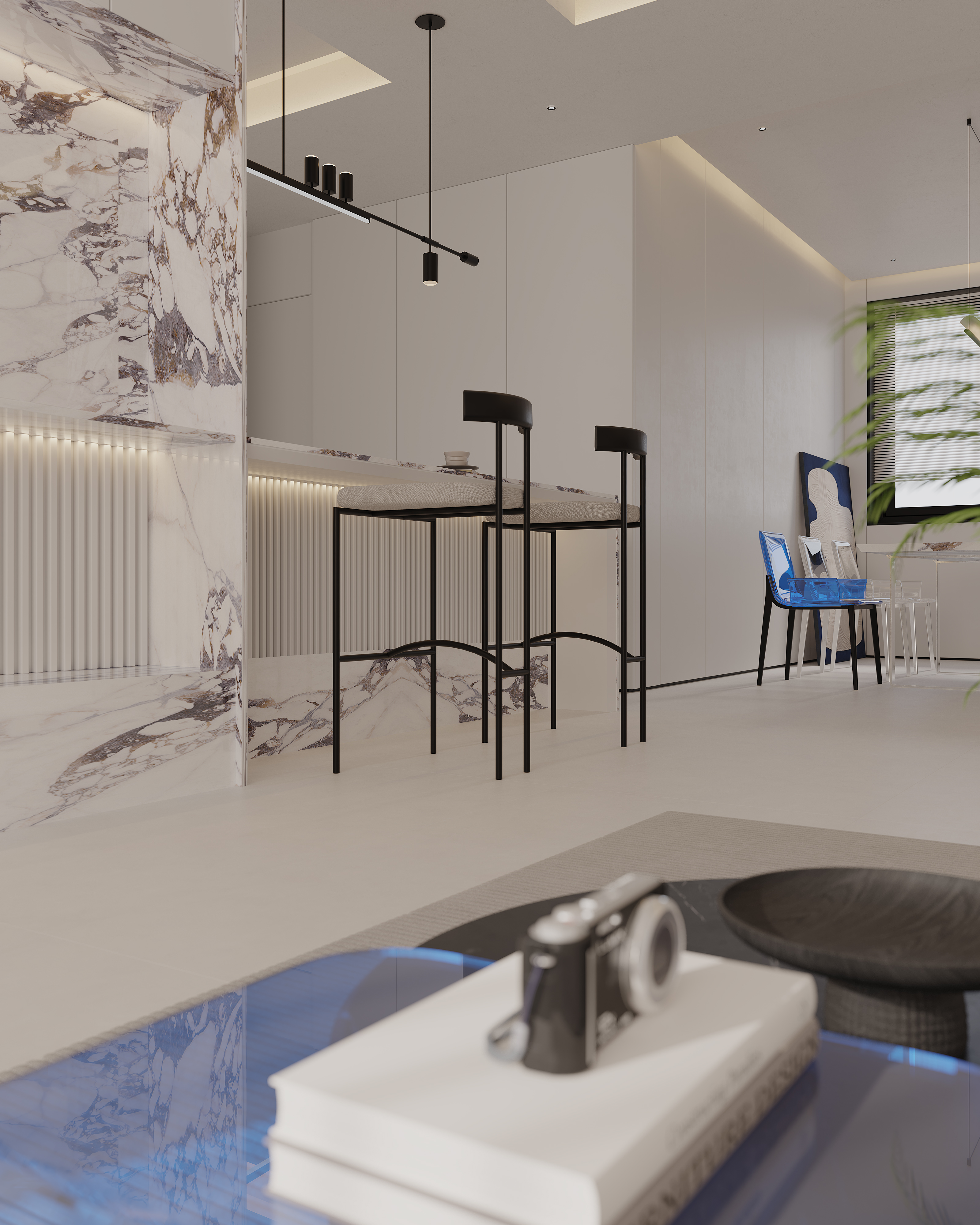 现代极简与克莱因蓝的碰撞-4