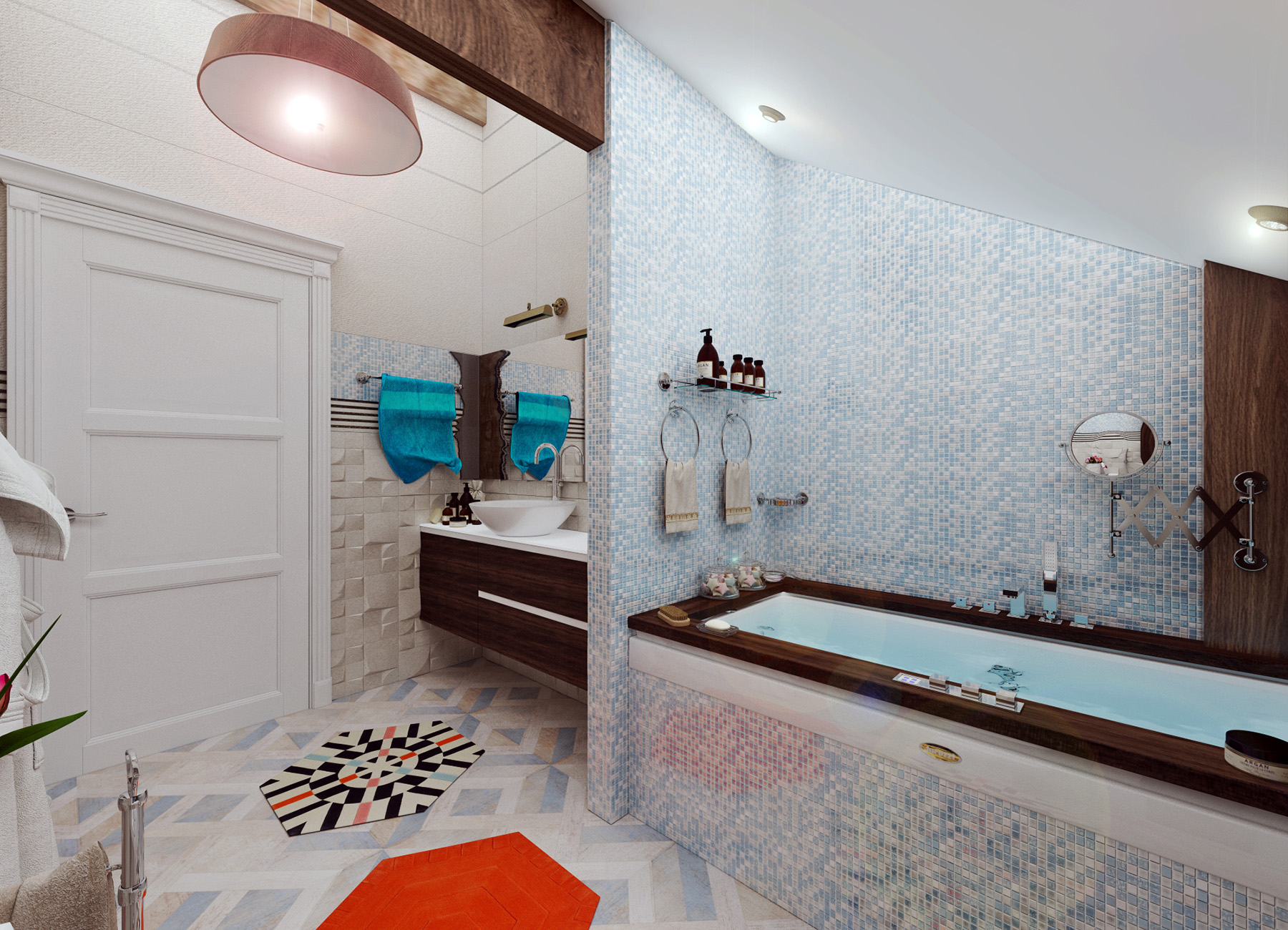 Проект ванной в п. Онуфриевский 9м² — портфолио бюро ARXY-17