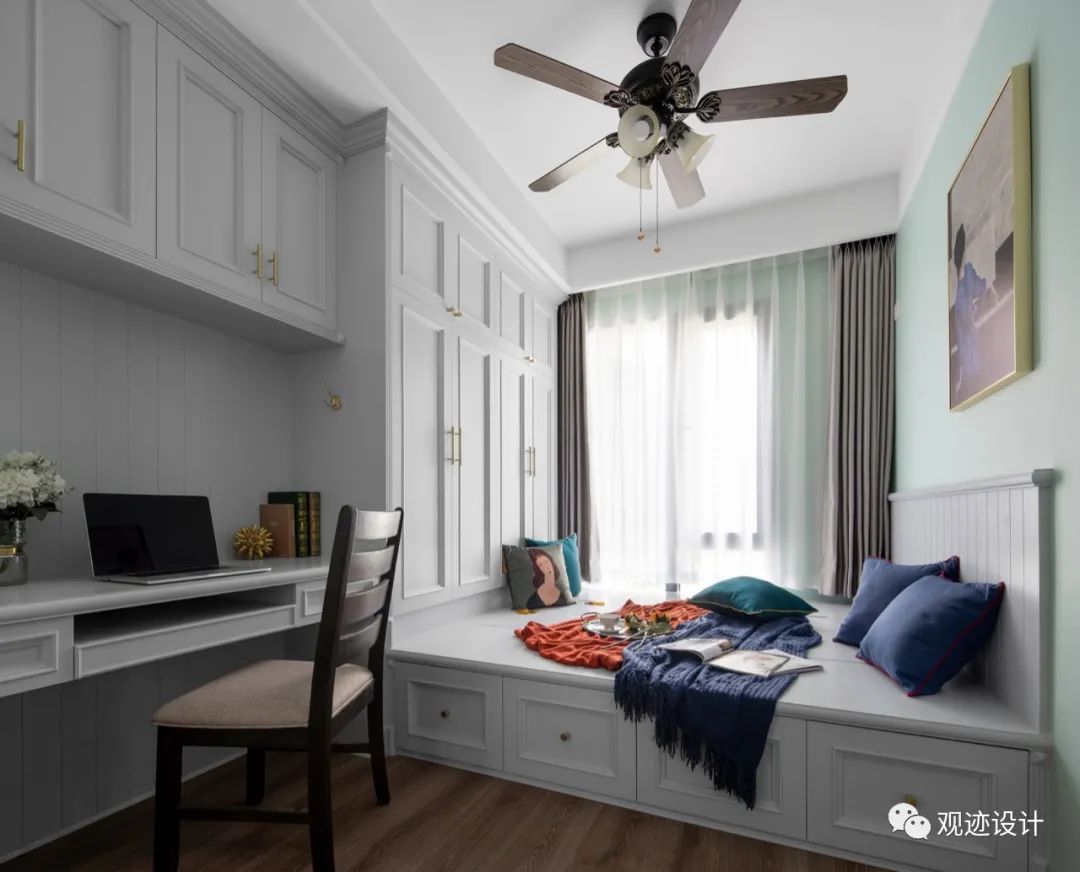 湖南长沙 158㎡复古美式家居,浪漫艺术与生活的交融-63