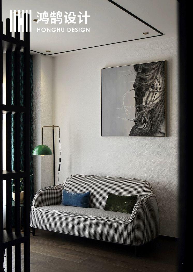 绍兴鸿鹄设计丨别墅空间,现代简约风的低奢艺术-37