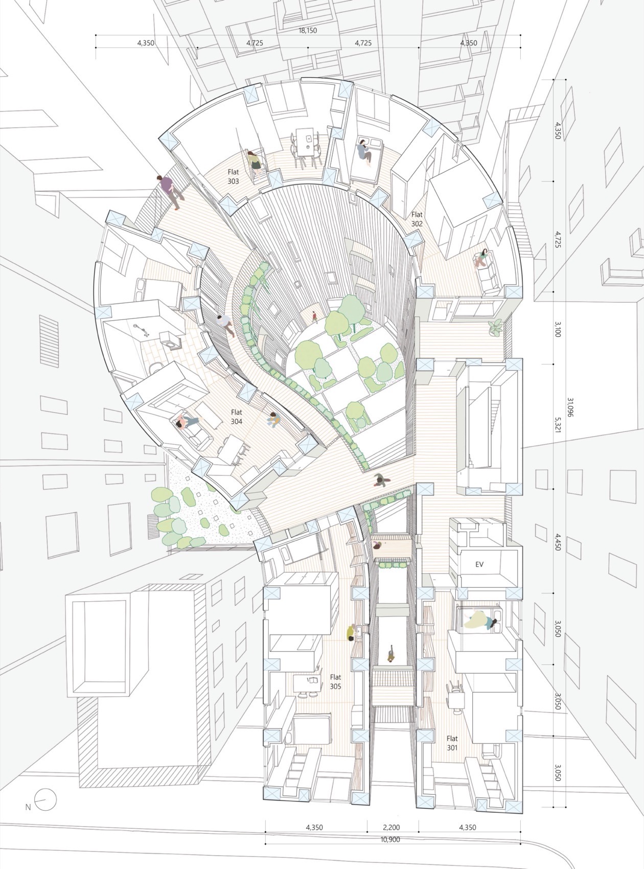 天神町place，东京 / Hiroyuki Ito Architect-10