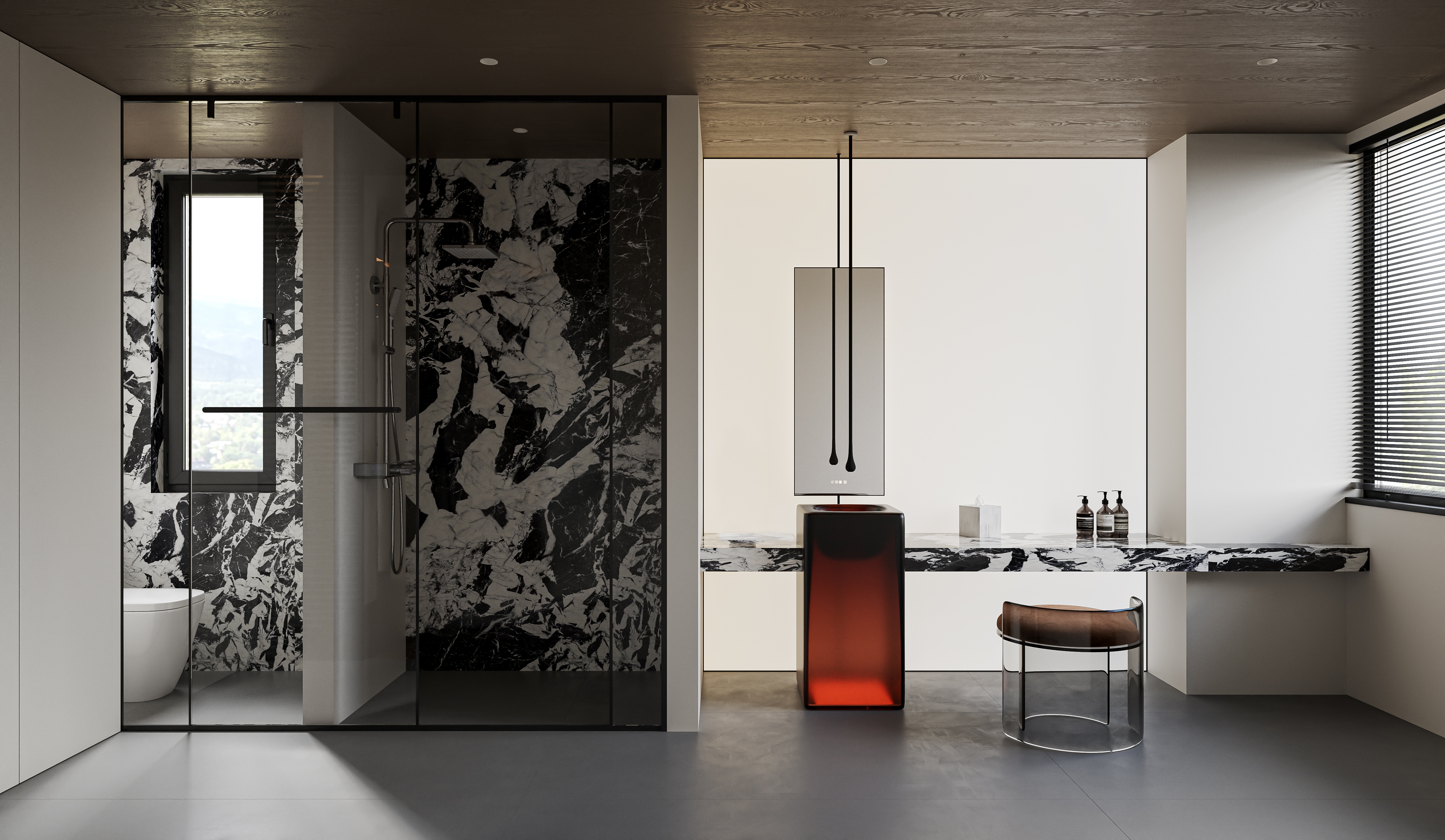 意式轻奢现代黑白灰风格家居设计-11