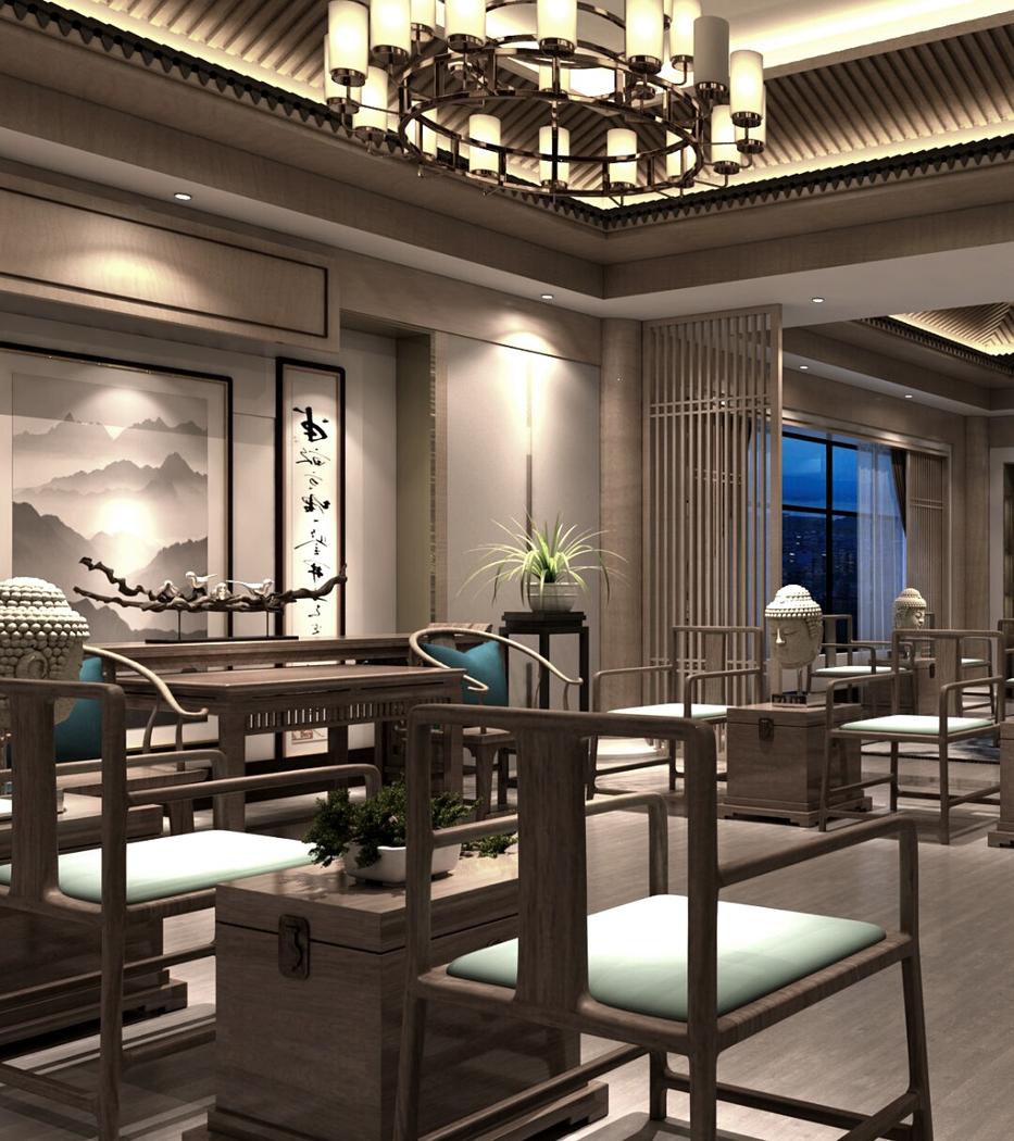 
新中式办公——【禅意办公室】 -17