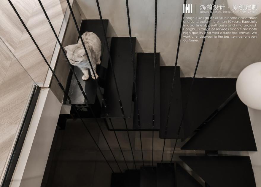 工业风哥特萝莉式住宅丨中国上海丨上海鸿鹄设计-15