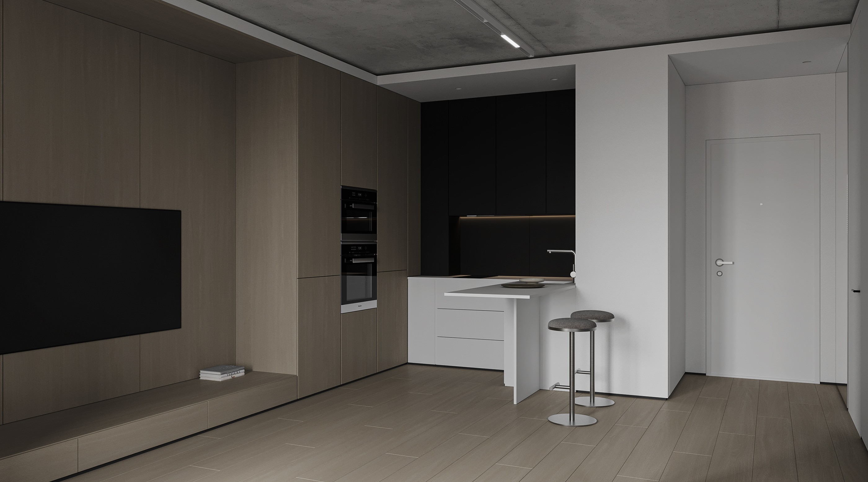 40平 灰色调 简约公寓设计！-4