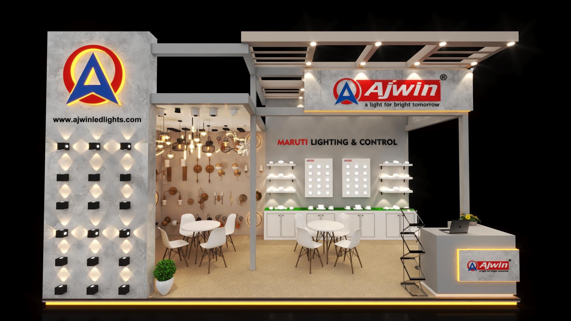 Ajwin Lighting 展览摊位设计-4