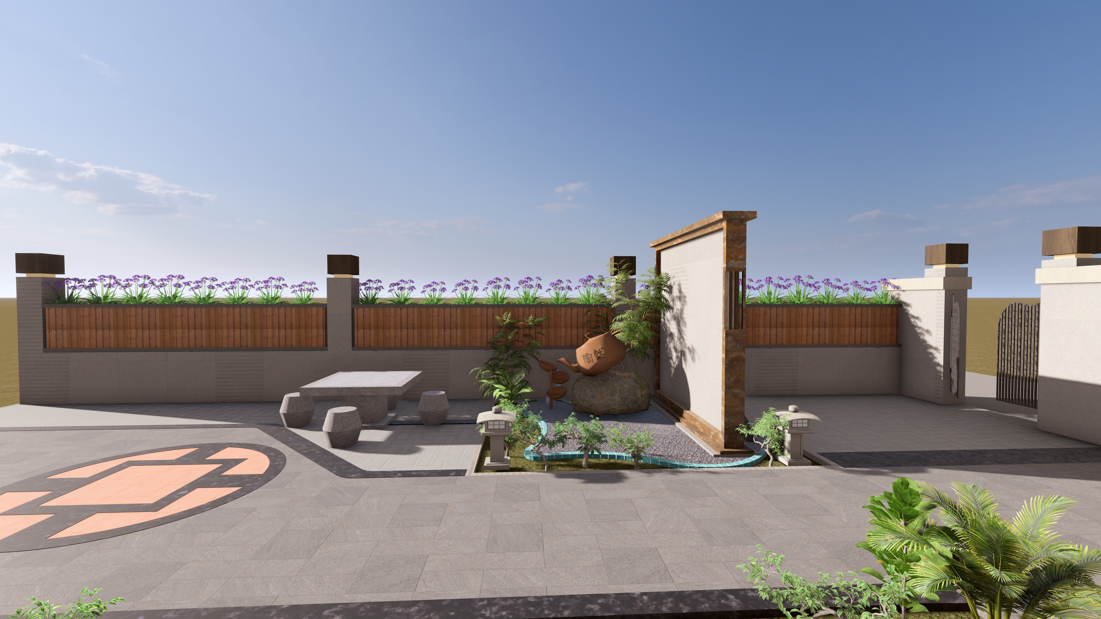 别墅庭院景观设计-13