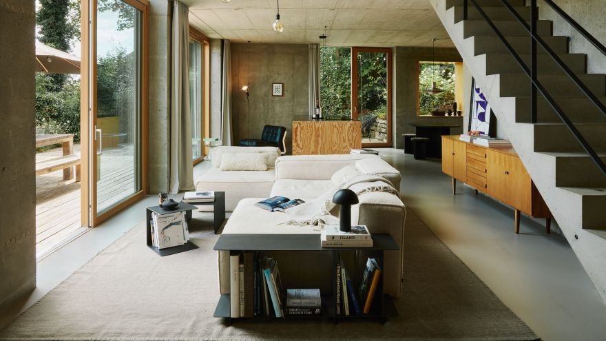 慕尼黑郊区带楚格峰景观的混凝土住宅丨德国慕尼黑-2