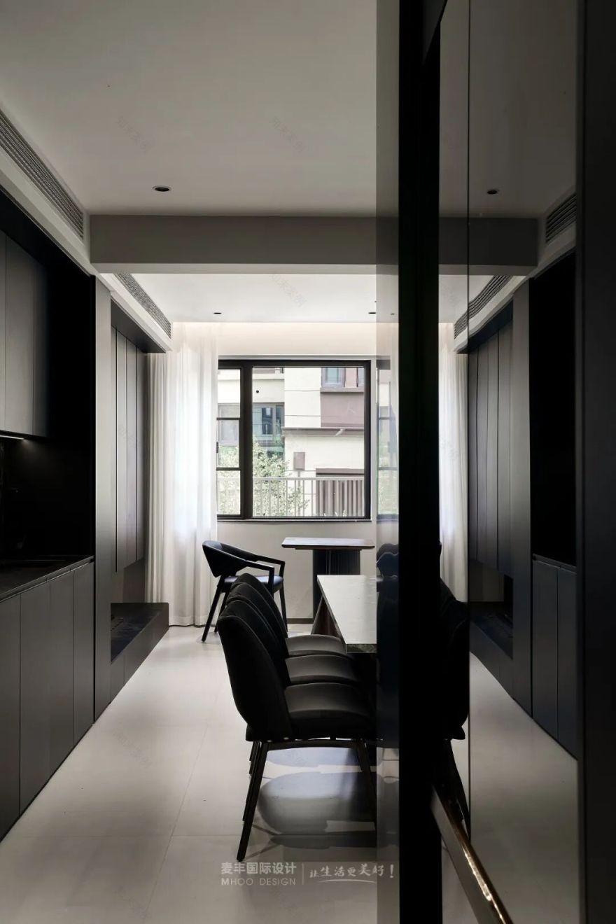 MHOO|上林湖翡翠谷240㎡现代极简风:删繁就简,与空间温柔共生-19