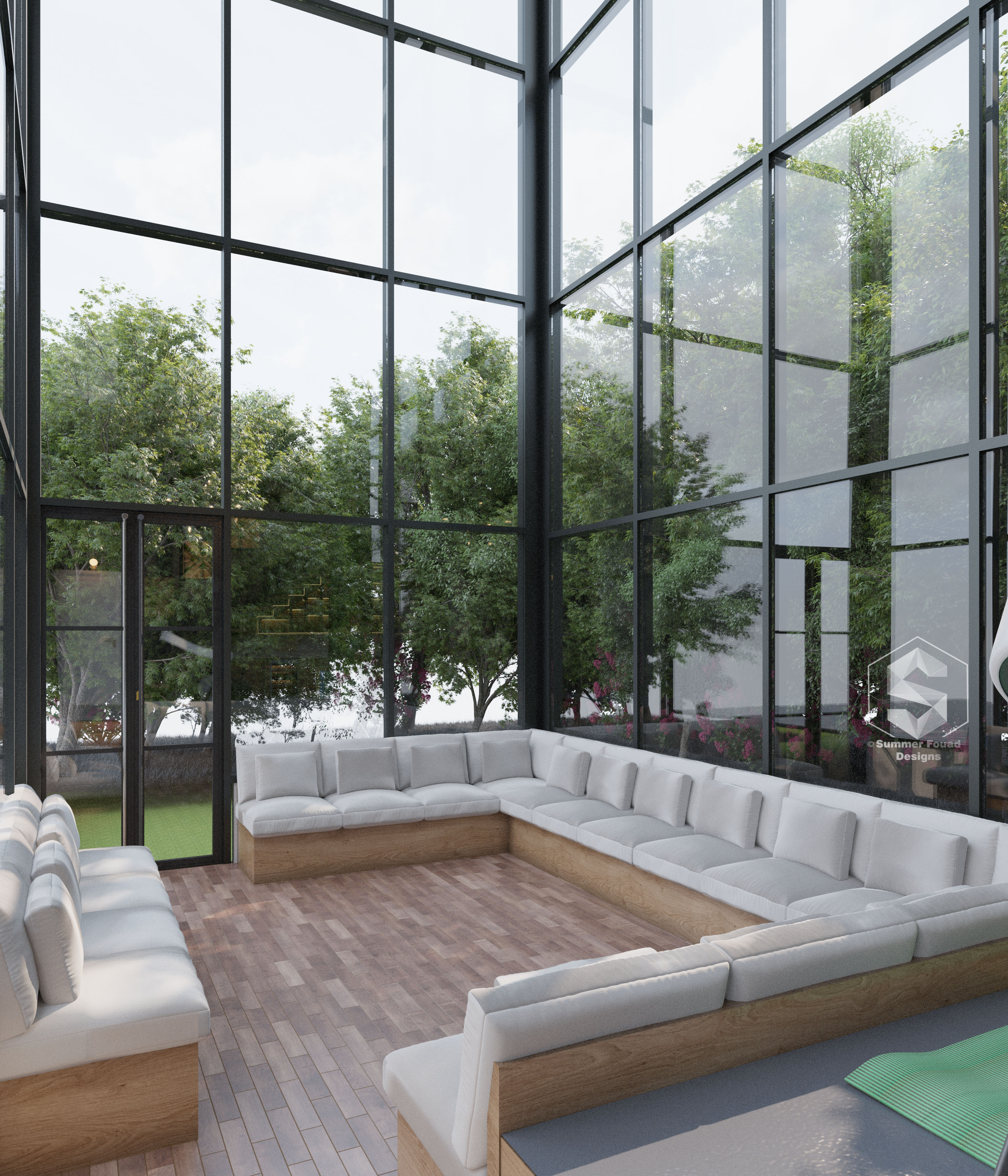 Industrial styled Annex attached to villa-6