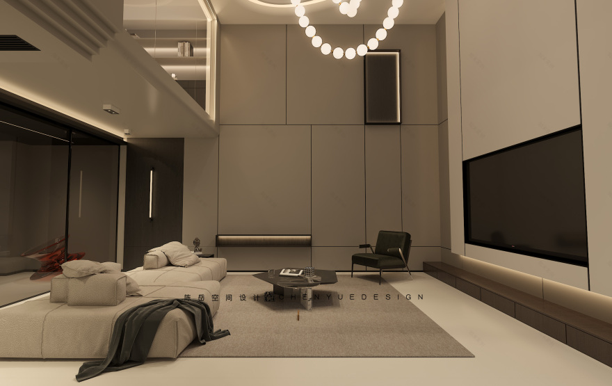 招商天府玺底跃350㎡意式极简丨中国成都丨陈岳-27