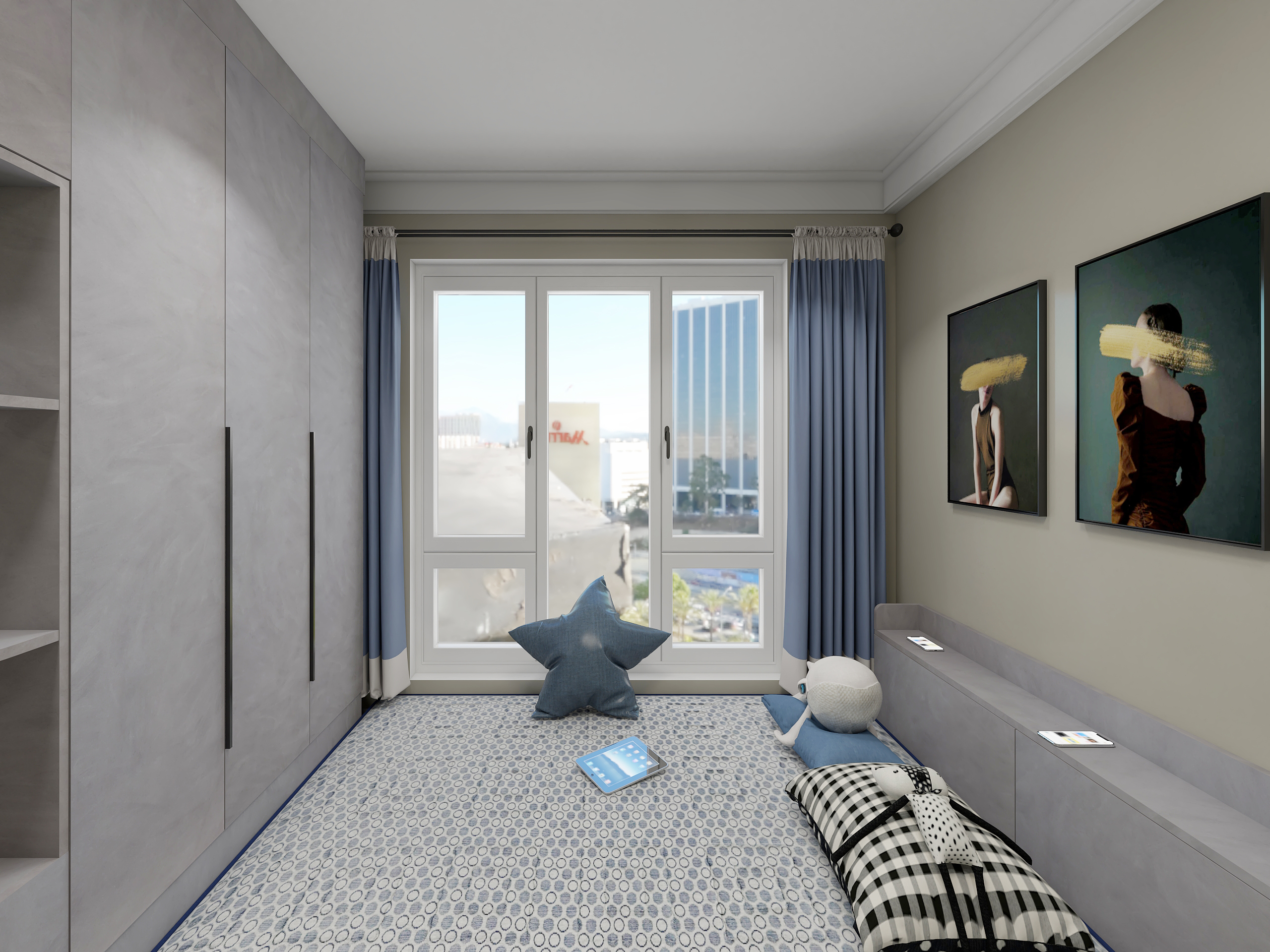 高级灰美学，同祥城-x 两室小卧室空间设计-6