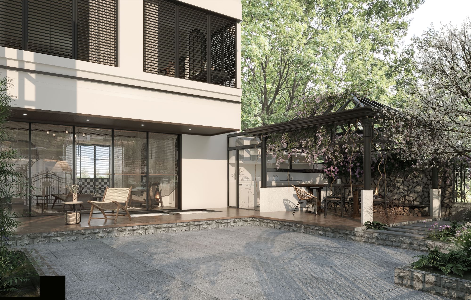 美式复古别墅豪宅案例-5