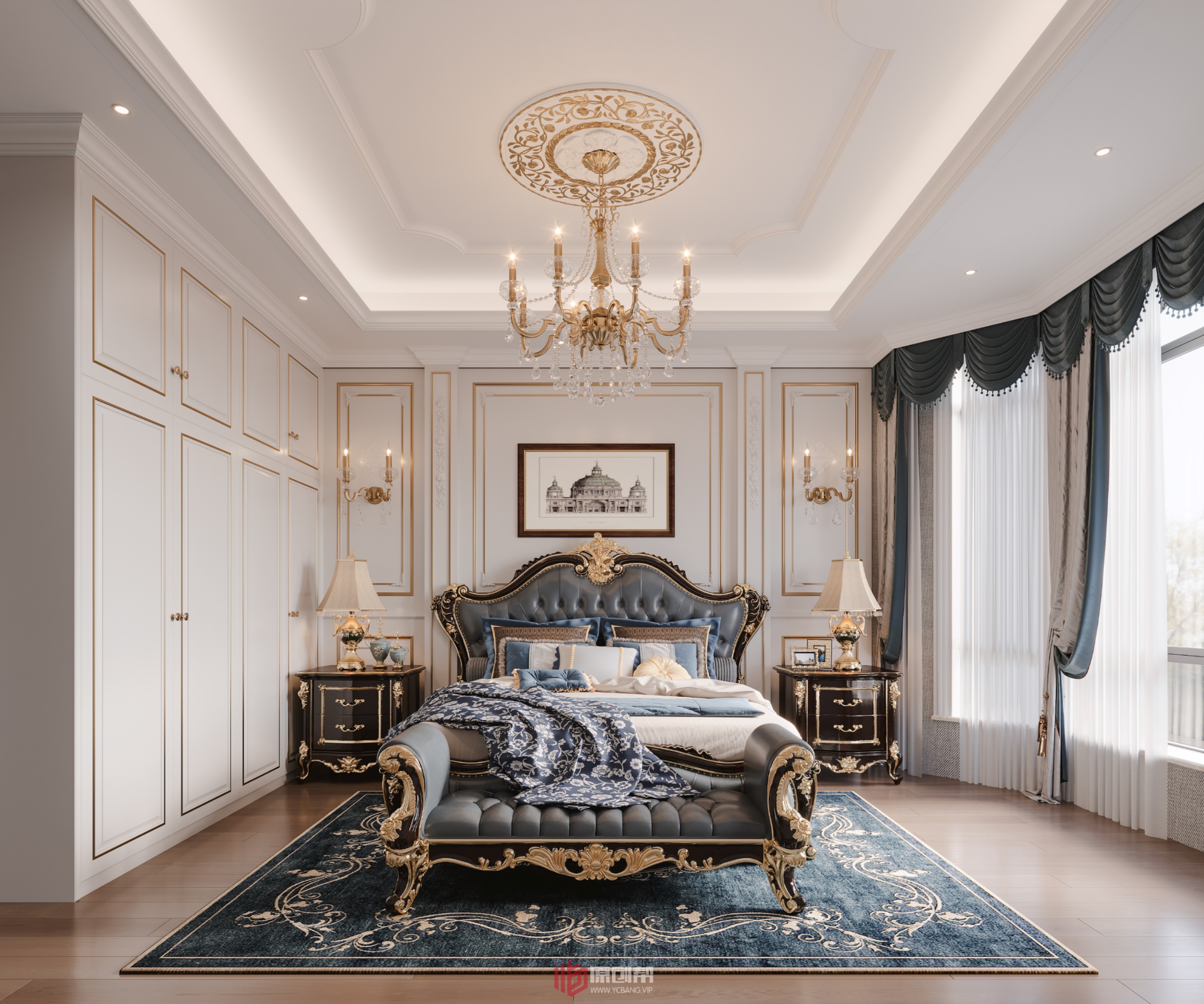 古典美式别墅设计丨名家设计-3