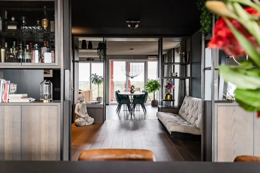 荷兰黑顶时尚公寓的惊艳设计-1