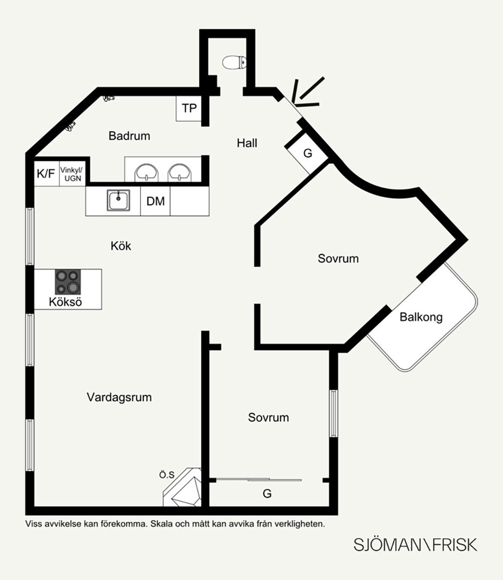 斯德哥尔摩优雅北欧风格公寓-35