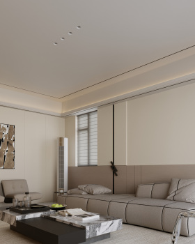 住宅-现代风格客厅渲染