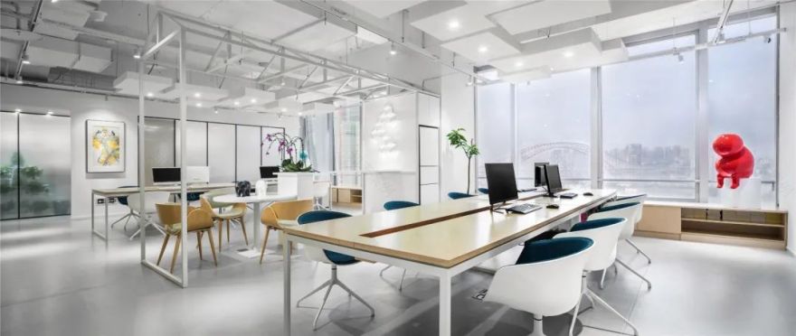 "禾"字为主题的金融公司办公室设计-4