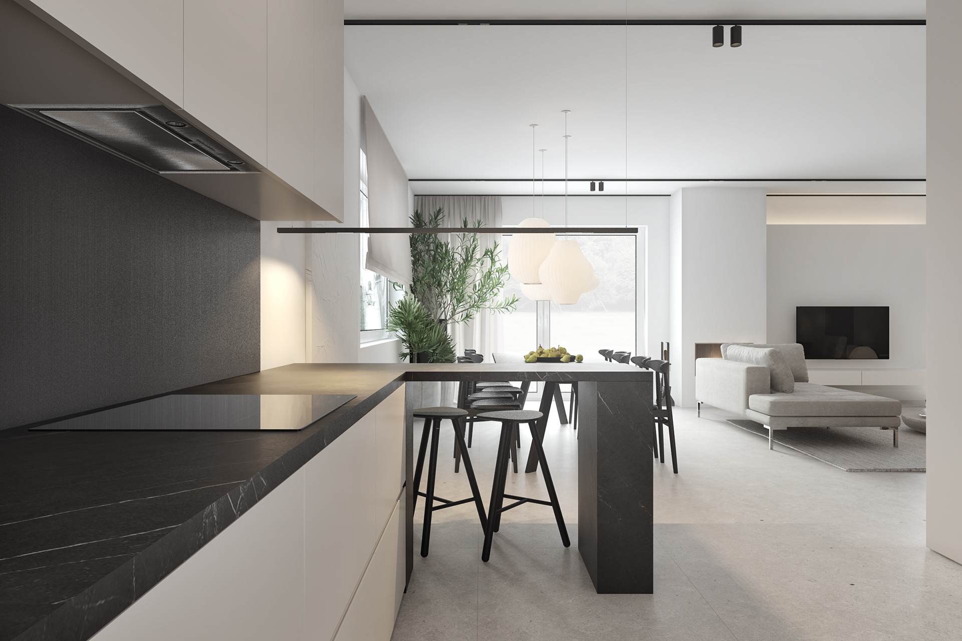 白色系+高级黑 极简主义的极简美-13