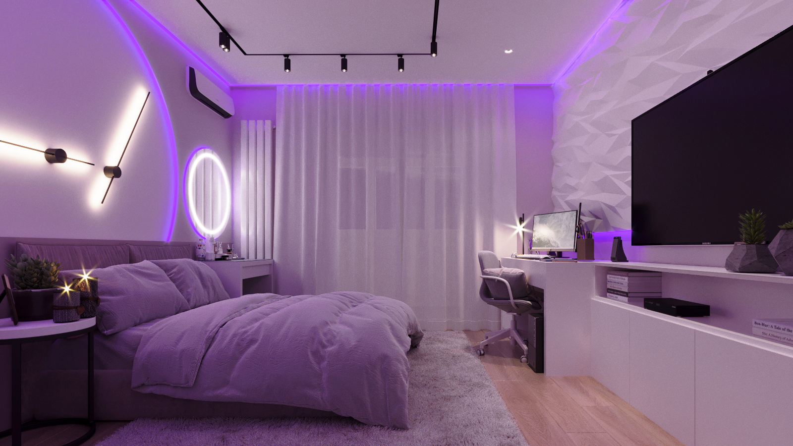 Interior design children's room for teenage girl-5