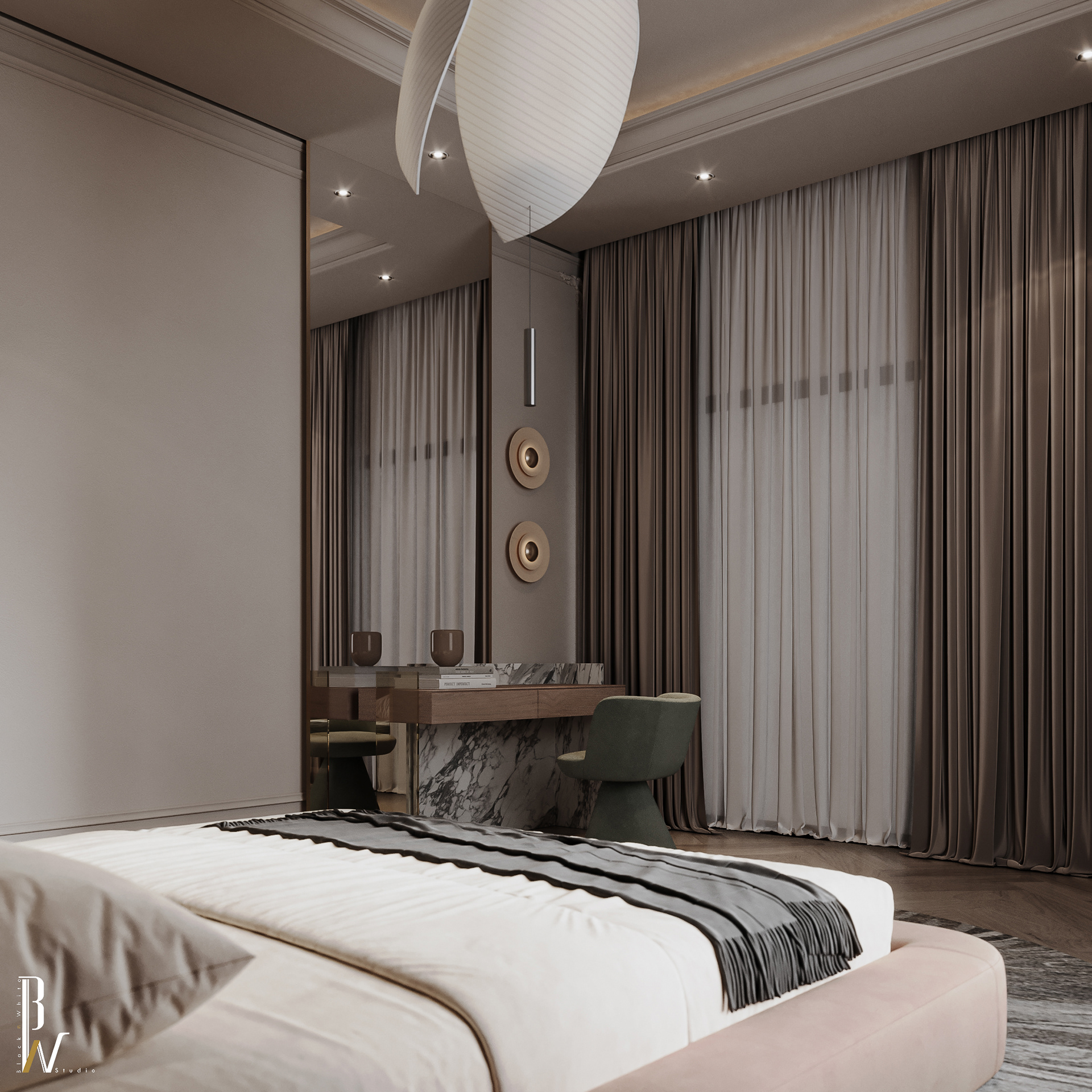 卧室设计丨Black N White-16