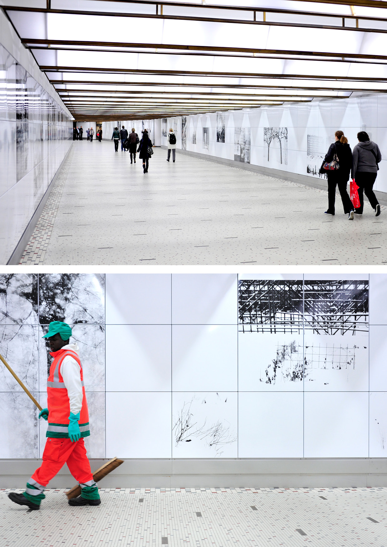 布鲁塞尔中央车站地铁站通道翻新工程丨比利时-13