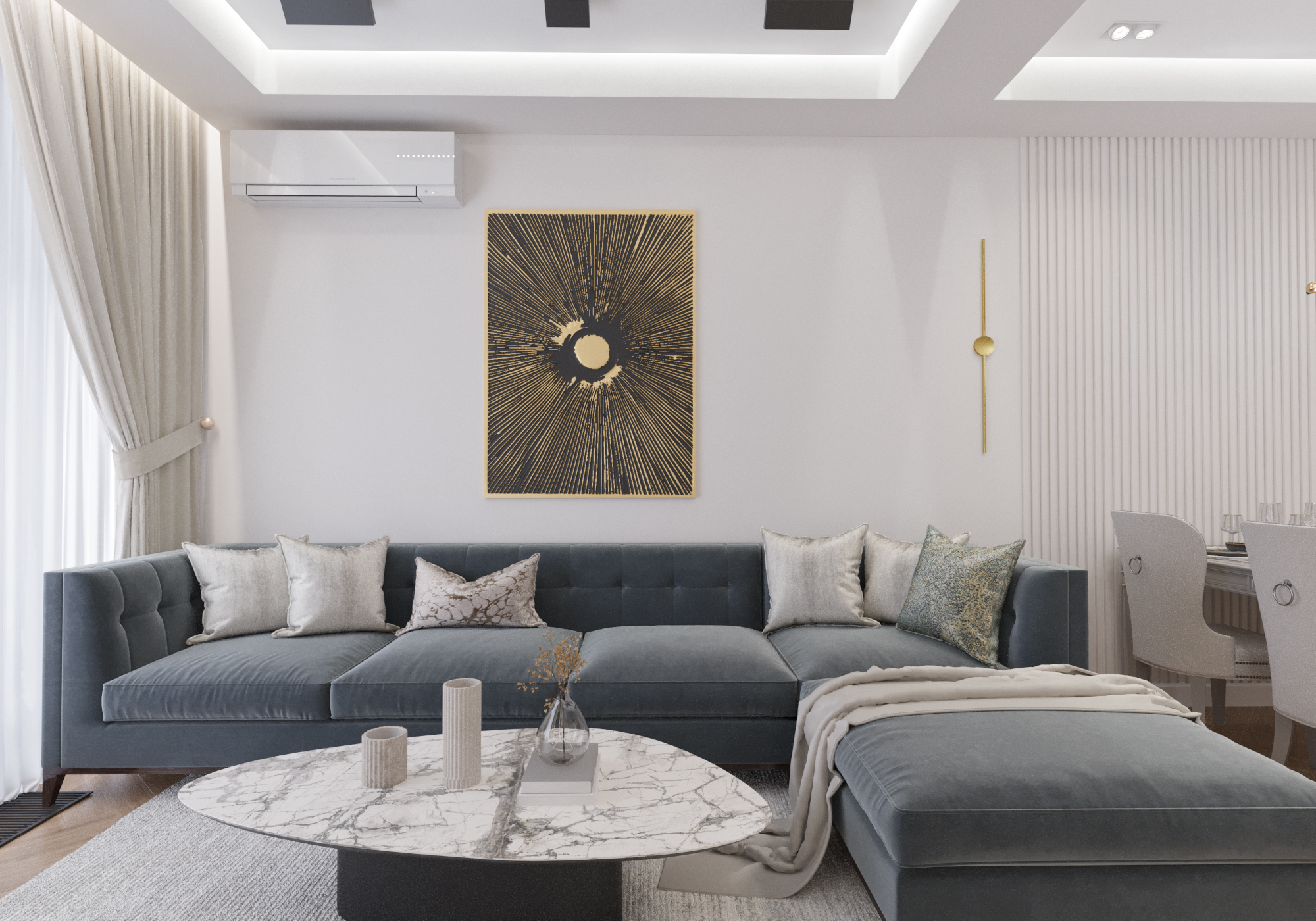 Apartment design 113m2 + Terrace 20m2. Tashkent-9