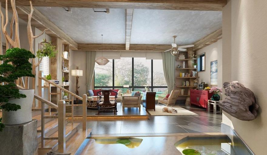 依山而立的雯雯之家 | 原木与化石的纯净邂逅-18