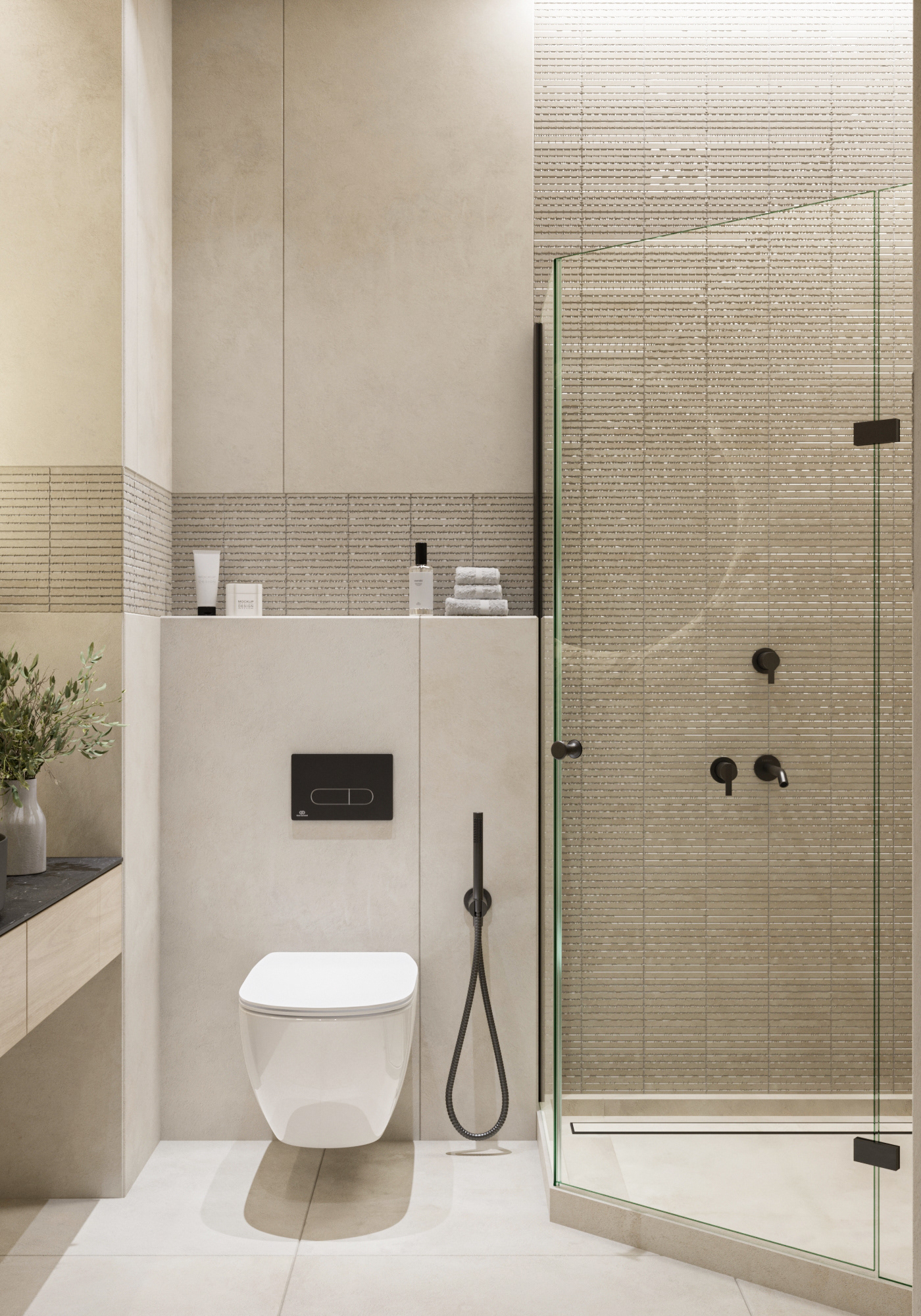 不同浴室的公寓设计-3