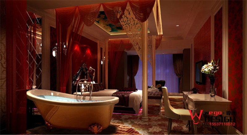 创意主题酒店设计 · 郑州山楂树情侣主题酒店装修设计-8