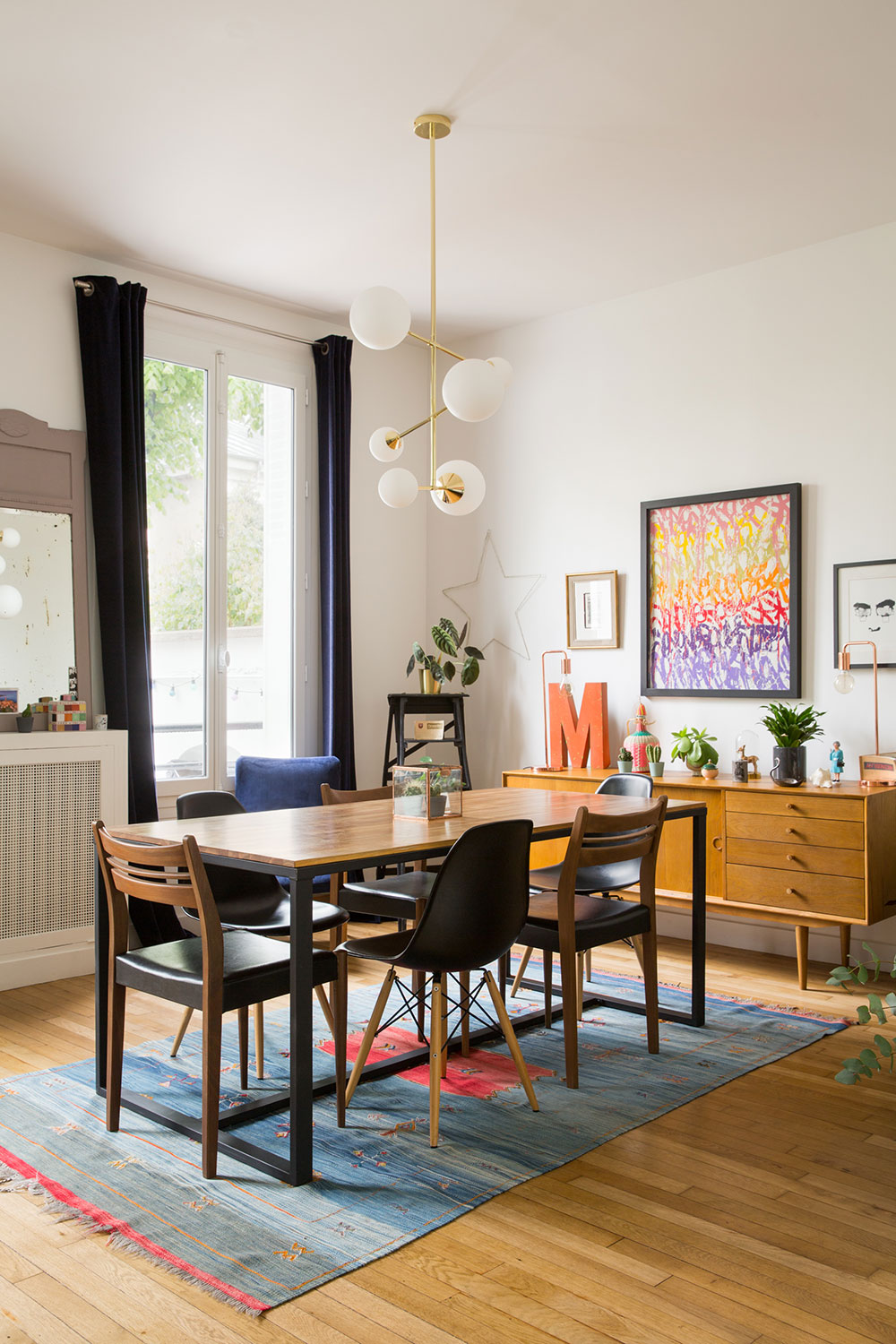 巴黎公寓的彩色风情设计-6