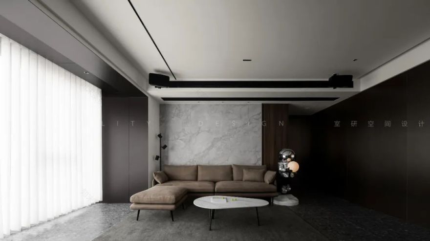 暗色调现代家居,尽享太湖美景丨中国苏州丨室研设计-30