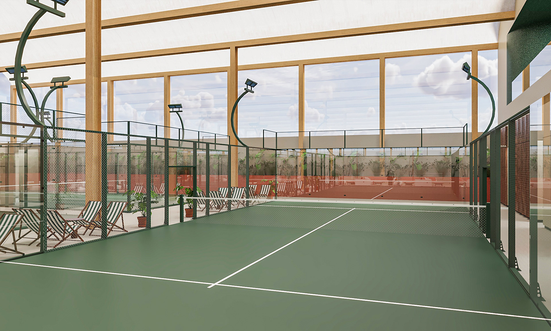 Padel, Tennis and Pickleball Court-24