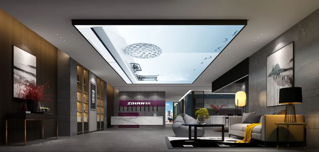 紫韩不锈钢厨柜生活馆 | 现代中式挑空展厅，演绎生活美学-14