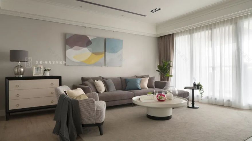 【空间故事】143㎡,样品屋,建构高级美式寓所-11