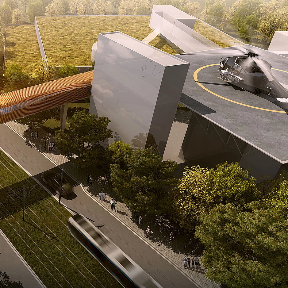 Karlsruhe 市政医院桥梁设计丨德国丨STERLING PRESSER-5