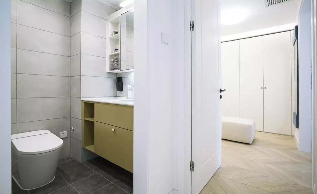 北京女主独居78㎡，改封闭厨房为吧台+开放式，主卫变身衣帽间！ 黄吉空间设计-113