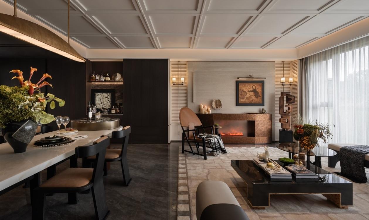 贵阳万科·未来溪地135㎡样板间丨中国贵阳丨软装GNU金秋设计,硬装深圳市梵一舍室内装饰设计-12