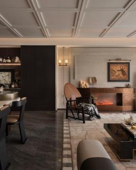 贵阳万科·未来溪地135㎡样板间丨中国贵阳丨软装GNU金秋设计,硬装深圳市梵一舍室内装饰设计