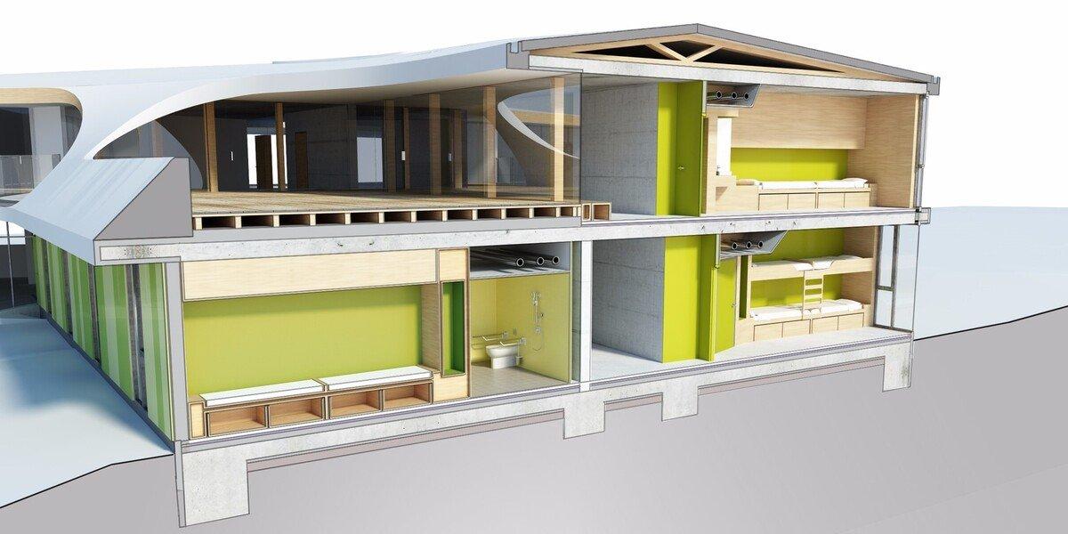 给人创造意外之喜体验感的Y字形青年旅社丨德国丨LAVA,WENZEL + WENZEL-29