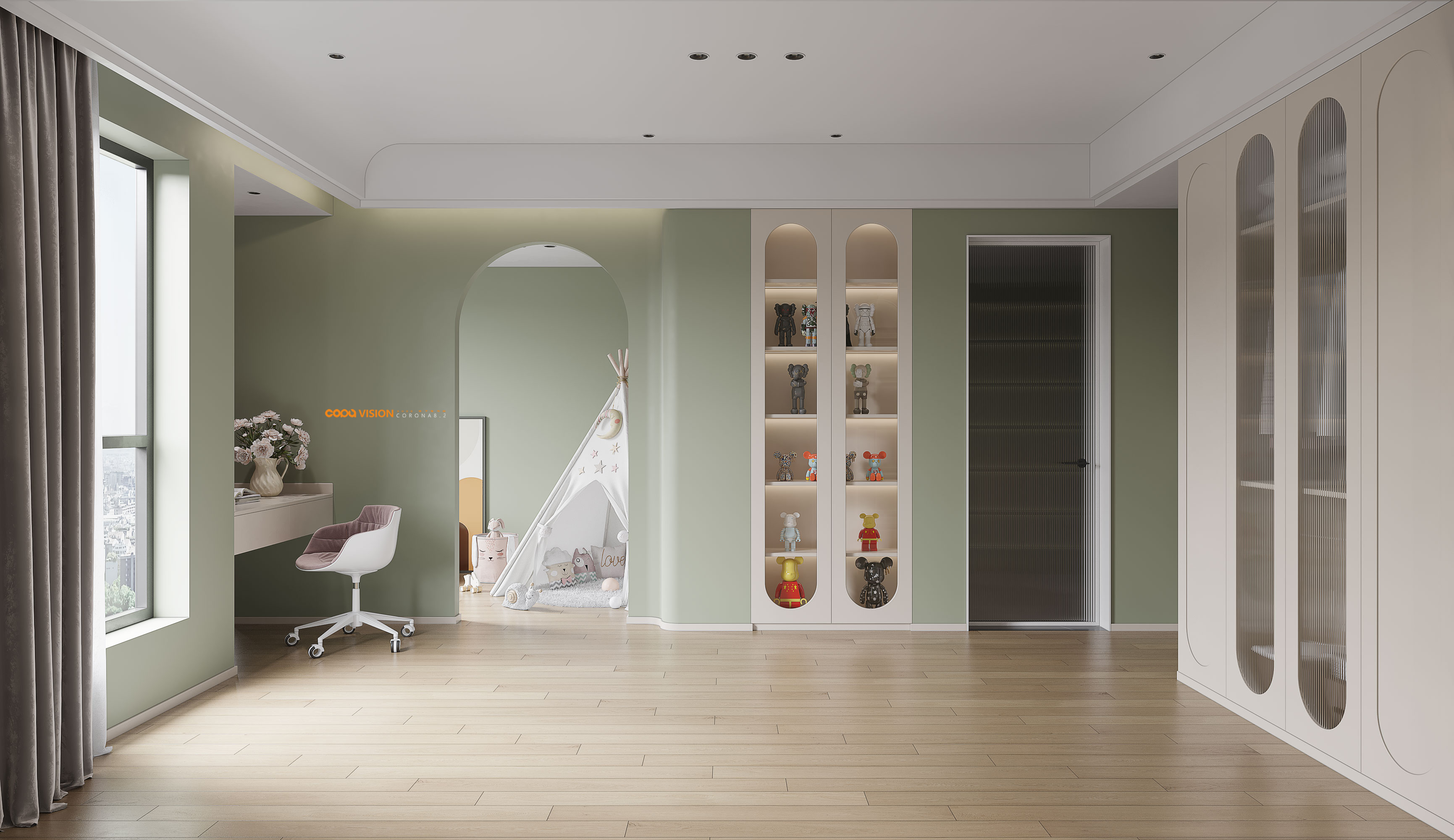 靠背视觉 2022 年中下旬家装效果图表现作品-83