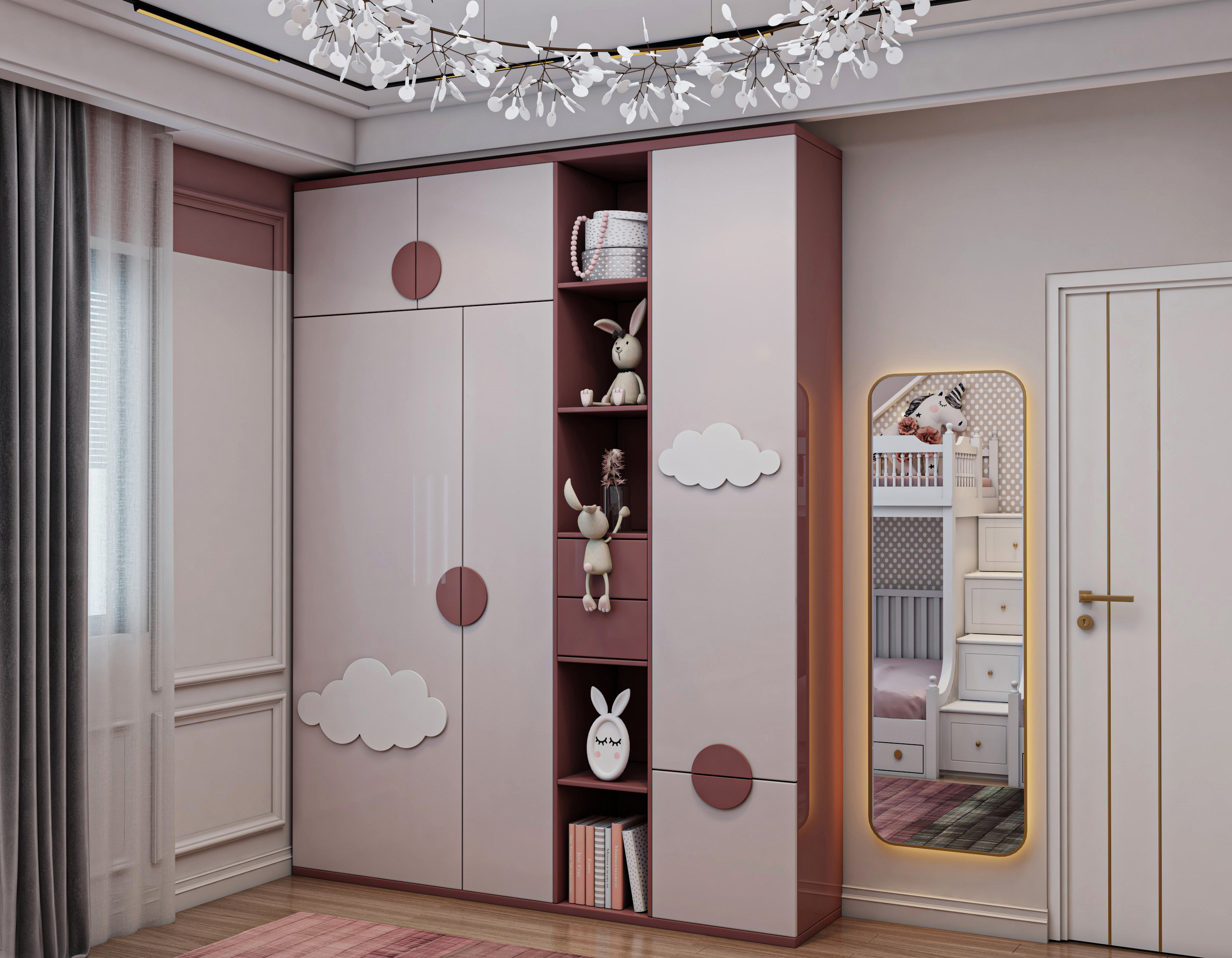 女孩新古典主义儿童房丨yaramedhat-10